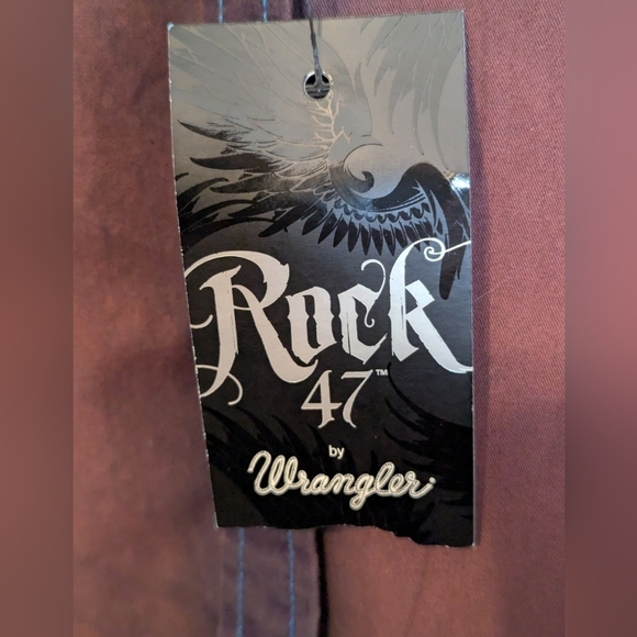 Rock 47 size XL rodeo button down NWT one mark on the back - Picture 7 of 14